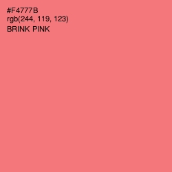 #F4777B - Brink Pink Color Image